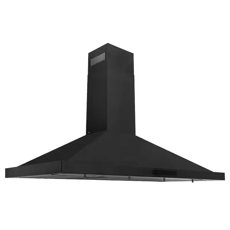 Black Stainless Steel 42 in. 400 CFM Convertible Wall Mount Range Hood D60554