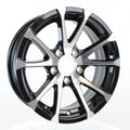 Aluminum Trailer Wheel 15X6 15 Inch Rim Black and Machined 5 Lug S60455