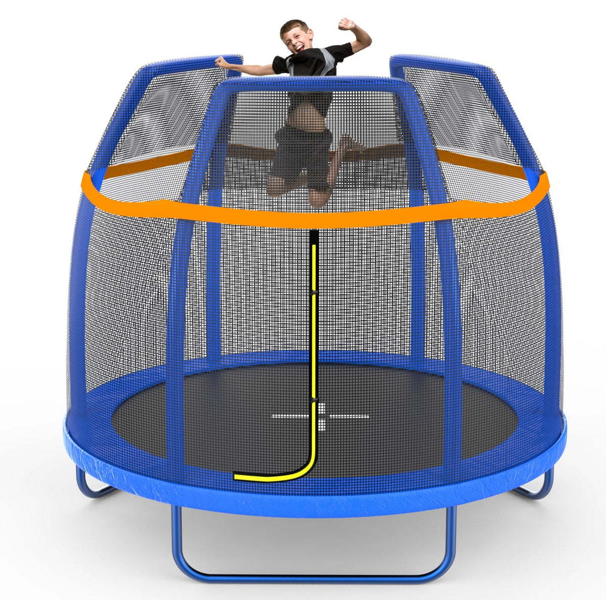 7 FT Trampoline with Enclosure Net & Safety Pad Q326854