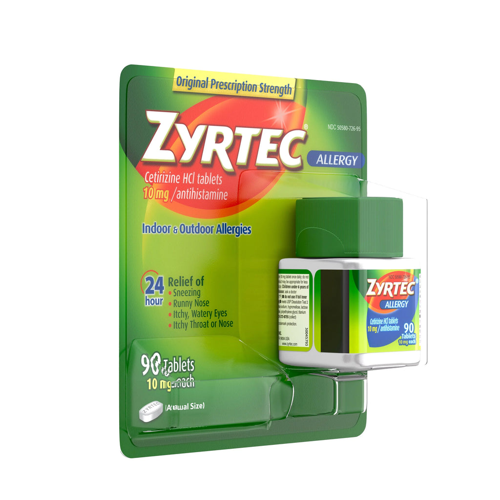 24 Hour Allergy Relief Tablets 10 mg Cetirizine Hci 90 Ct Z116822