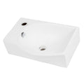 Left-Facing Ceramic Wall-Mount Bathroom Sink L513355