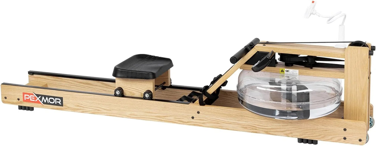 Oak Wood Water Rowing Machine with LCD Monitor N865