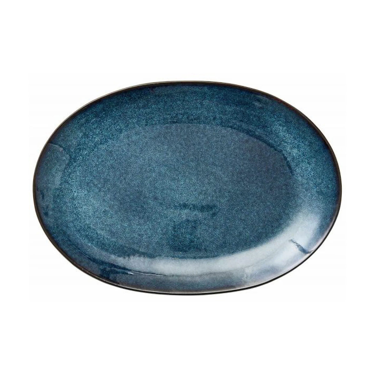 Stoneware Dish 25x36 cm Green Glaze A763