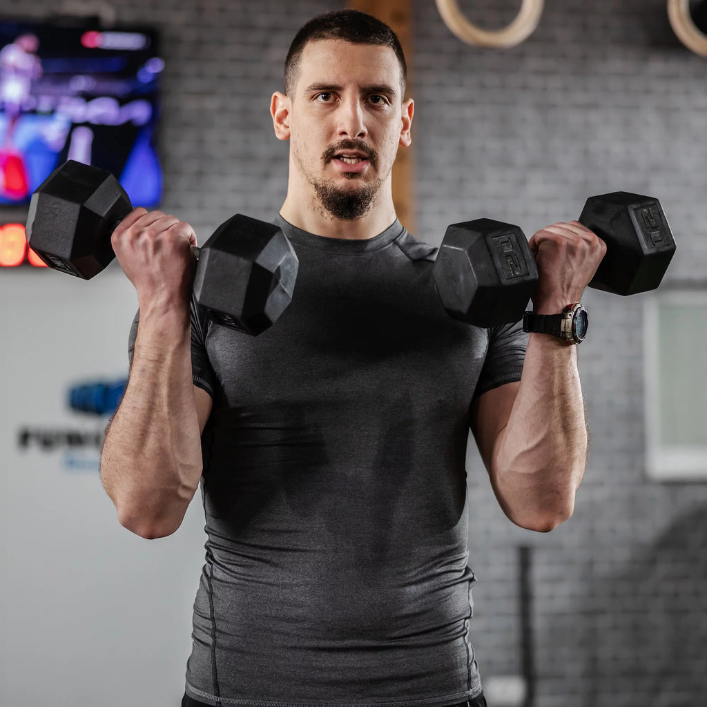 2 x 15lbs Hex Dumbbell Set of 2 Y877