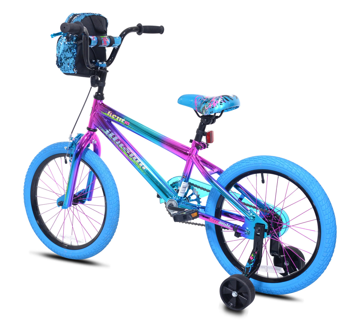Blue/Purple Girl's Bike E8309