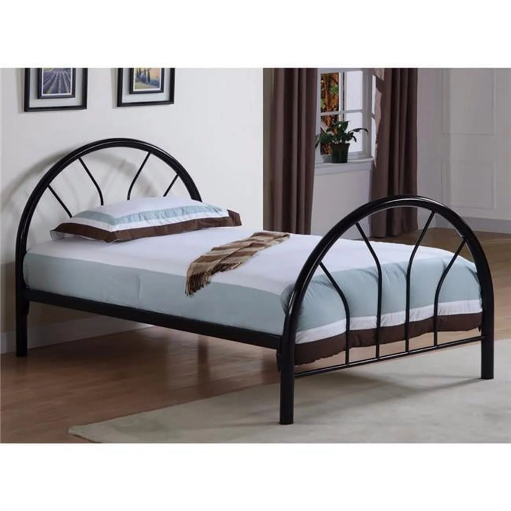 Black Twin Size Metal Bed G2603