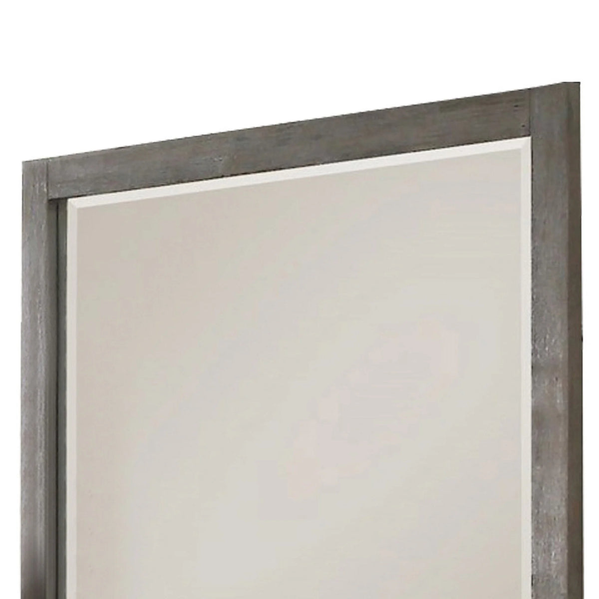 Gray Wooden Frame Dresser Mirror F259