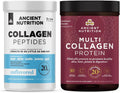 Collagen Peptides Powder, Unflavored, 14 Servings + Multi Collagen Protein Powder, Unflavored, 45 Servings F627