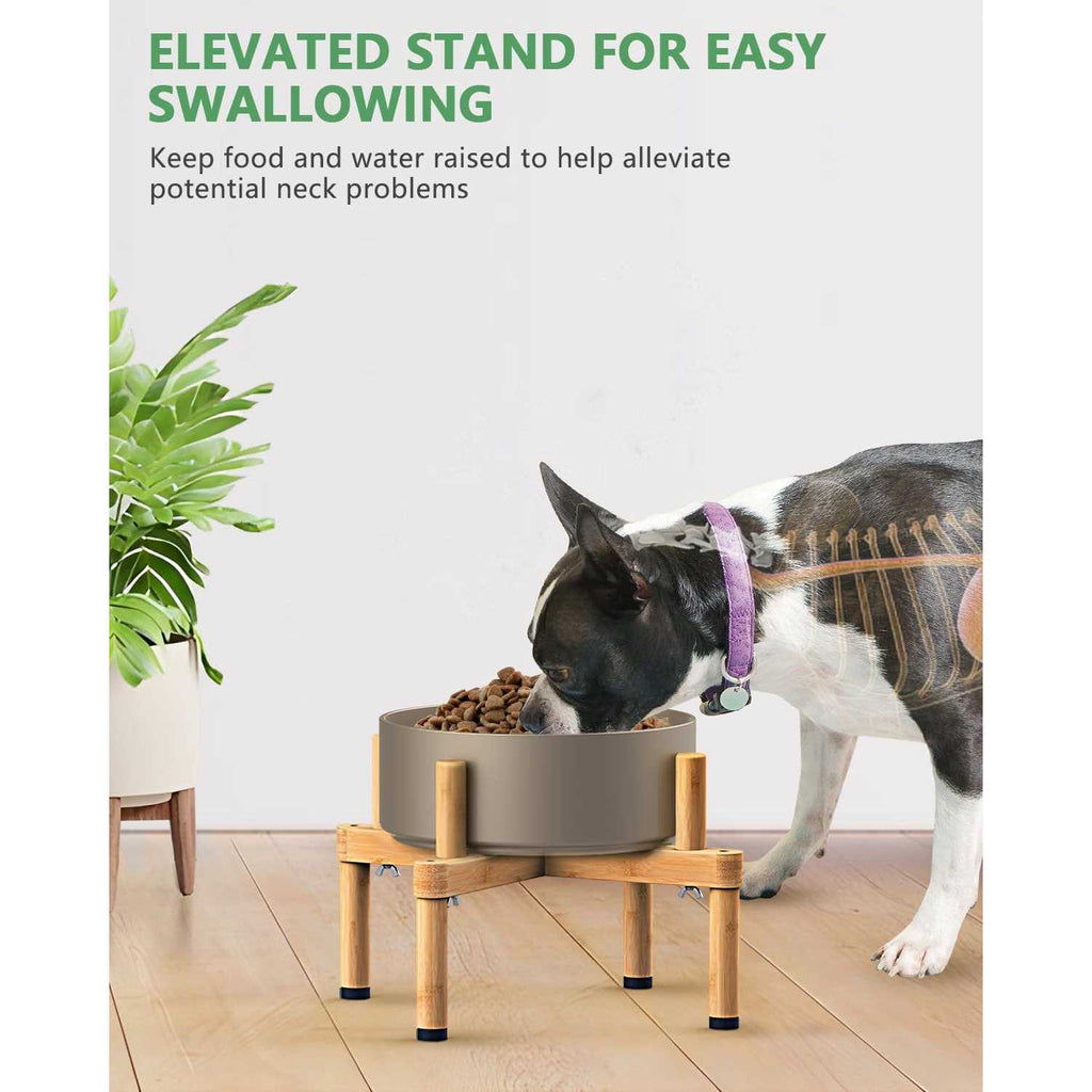 Adjustable Elevated Dog Bowl Stand G34125