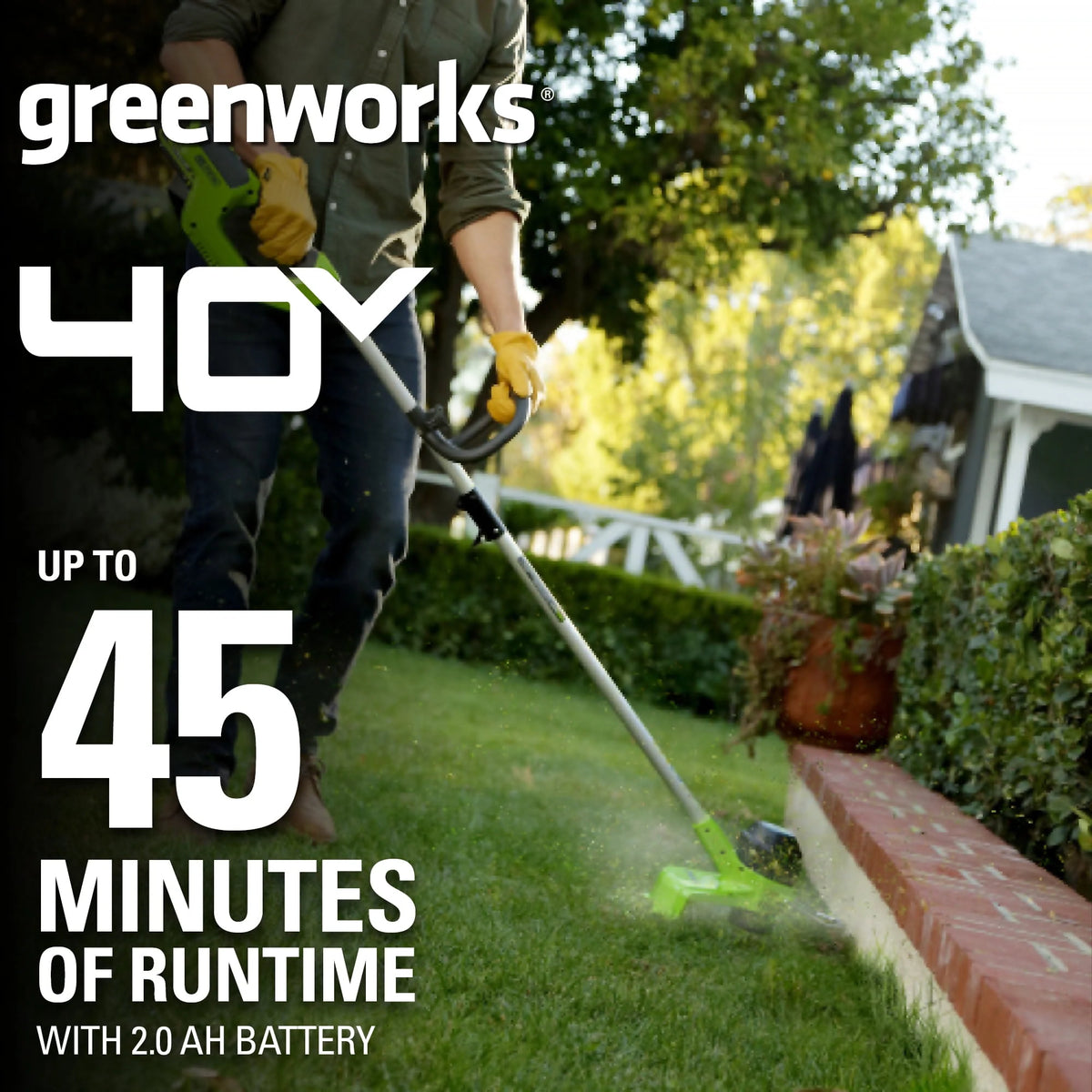 40V 12 String Trimmer with Battery & Charger A7333
