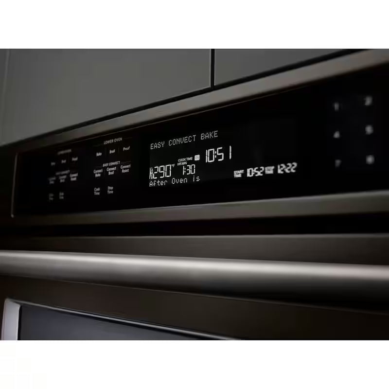 30 in. Double Electric Wall Oven Self-Cleaning Convection Black Stainless L774200