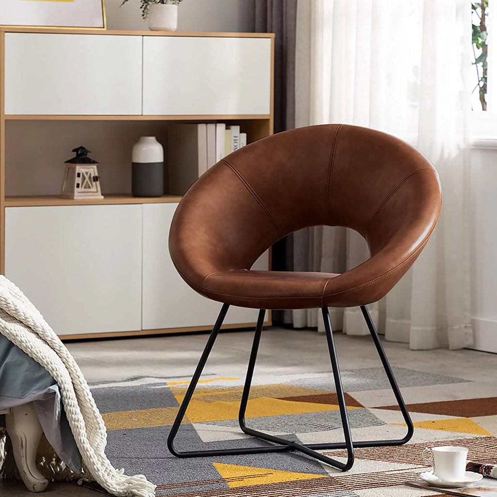 Pink Velvet Upholstered Accent Chair with Golden Metal Legs H37865