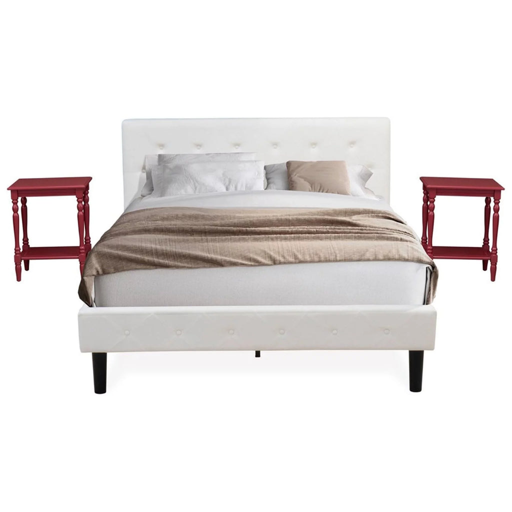 3 Pieces Wood Queen Bedroom Set Y186