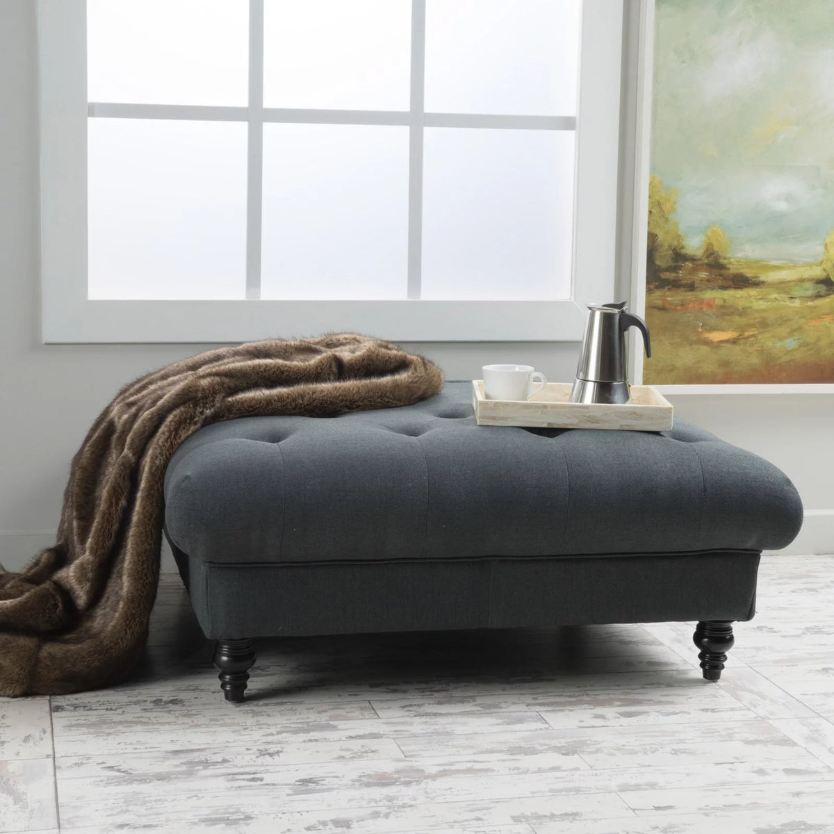 Fabric Ottoman V585