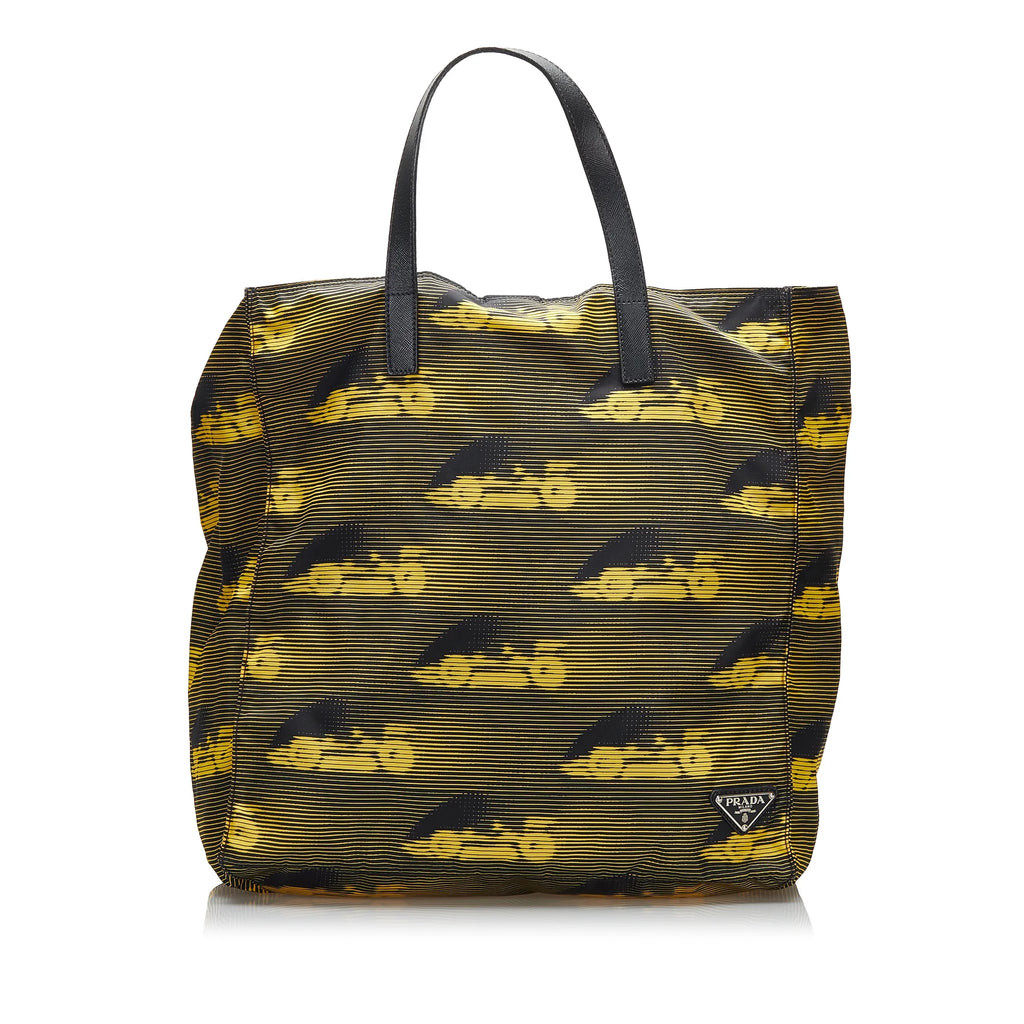 Yellow Nylon Satchel F202495