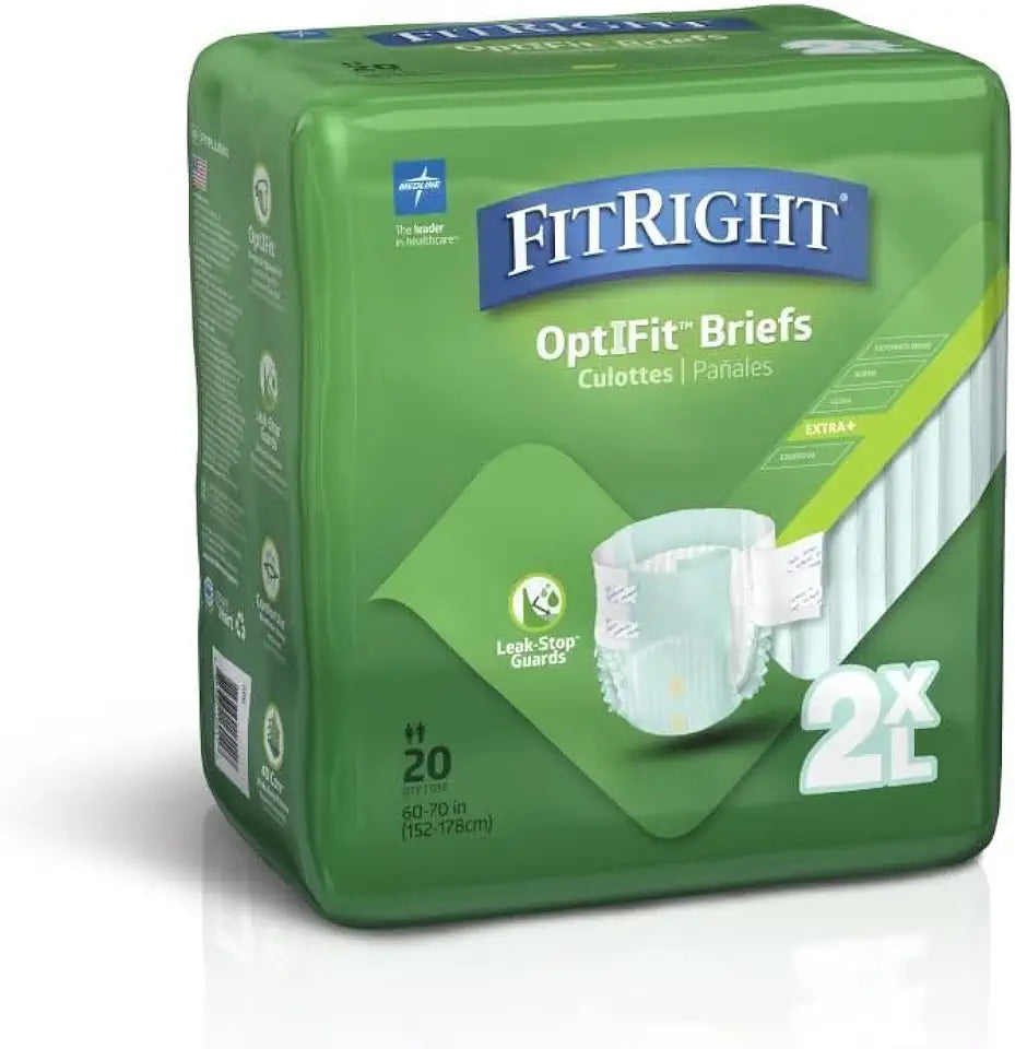 2XL Adult Briefs with Tabs 20 Count X240691
