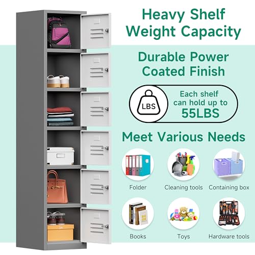 71" Metal Storage Cabinet with Lock Y440