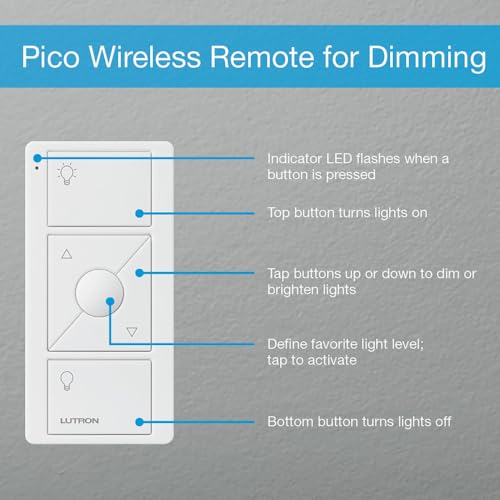 White 3-Button Remote for Smart Dimmer Switch W85995