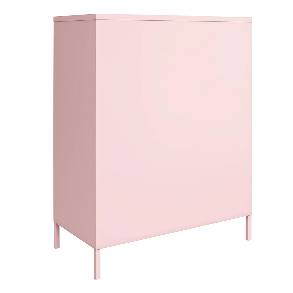 2 Door Metal Locker Style Storage Accent Cabinet A50476