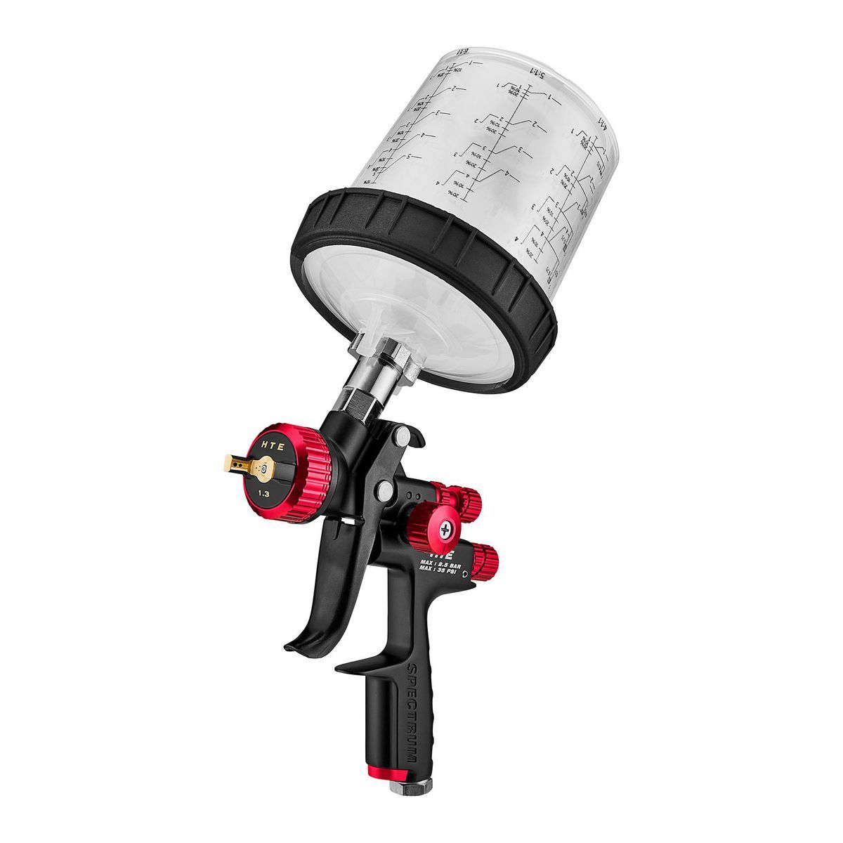 Gravity Feed Spray Gun with Side Fan Control X81270