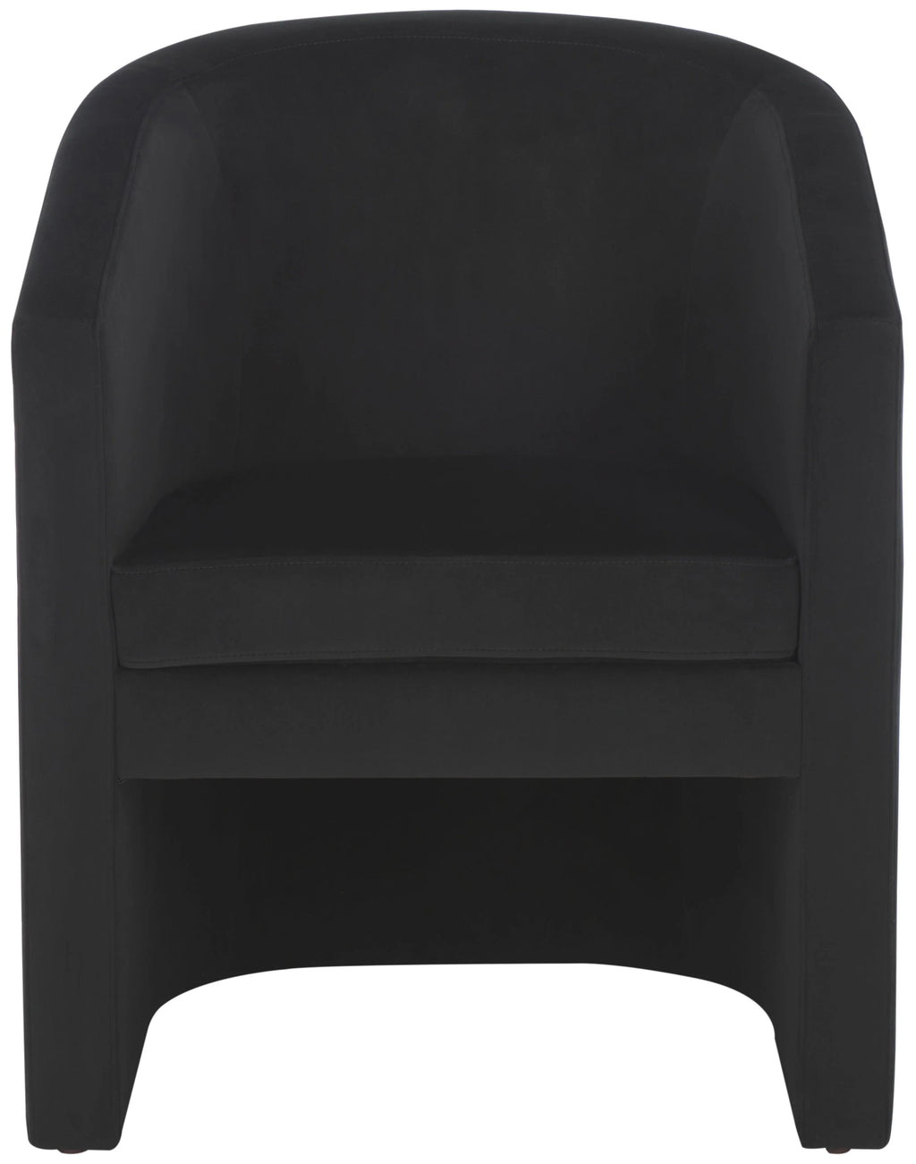 Black Velvet Accent Chairs V27117