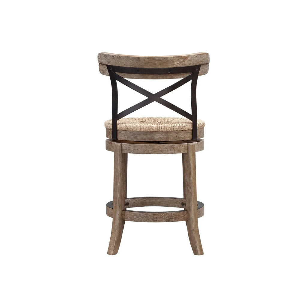 24 Inch Wood Swivel Counter Stool Z98014