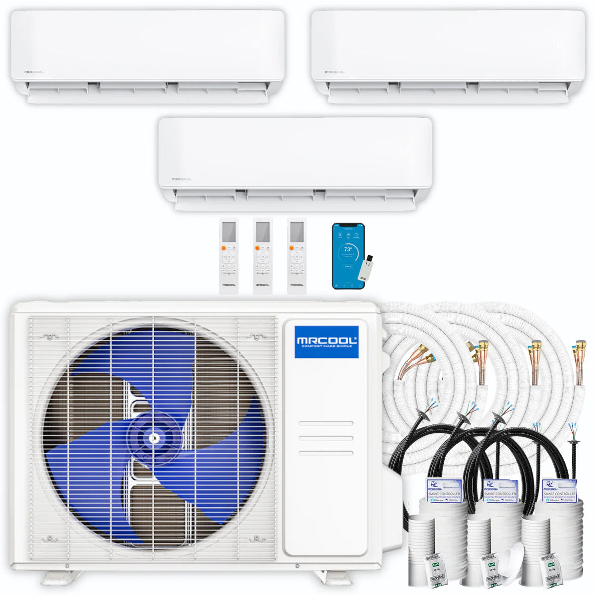 42,000 BTU 3 Zone Ductless Air Conditioner and Heat Pump B8868