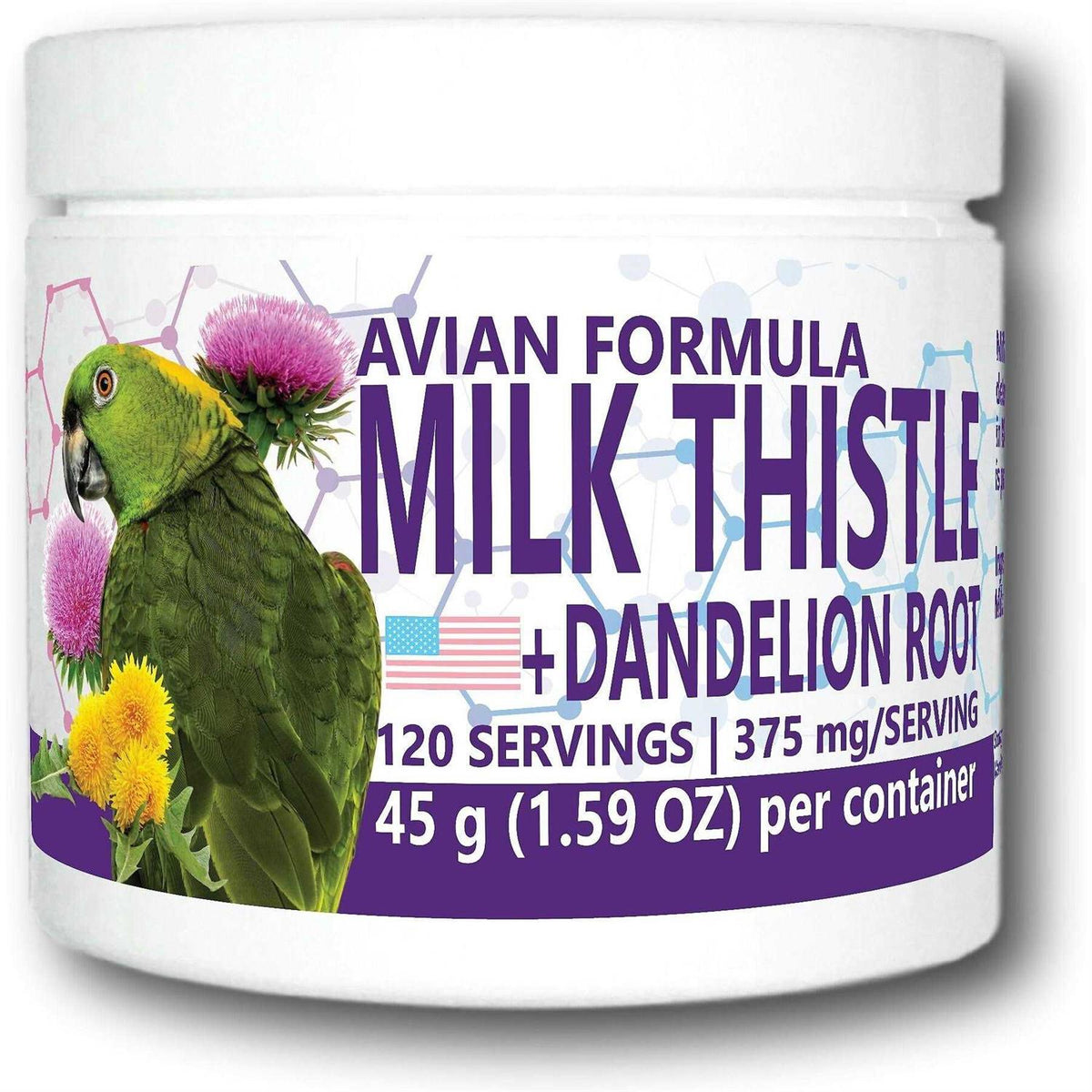 Milk Thistle & Dandelion Root Bird Supplement I1206