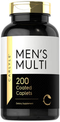 Men Multivitamin 200 Caplets Non-GMO Gluten Free N7023