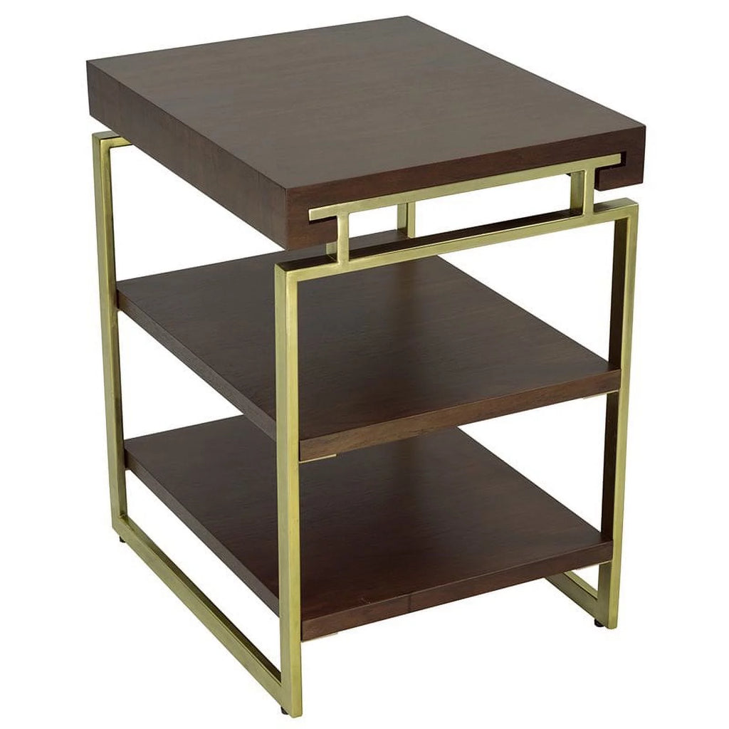Chairside Table Rich Nut Brown X874