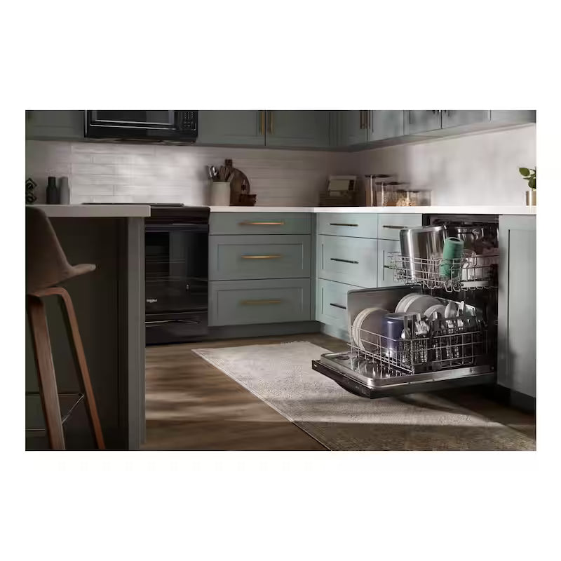 Black Dishwasher with Stainless Steel Tub G850939