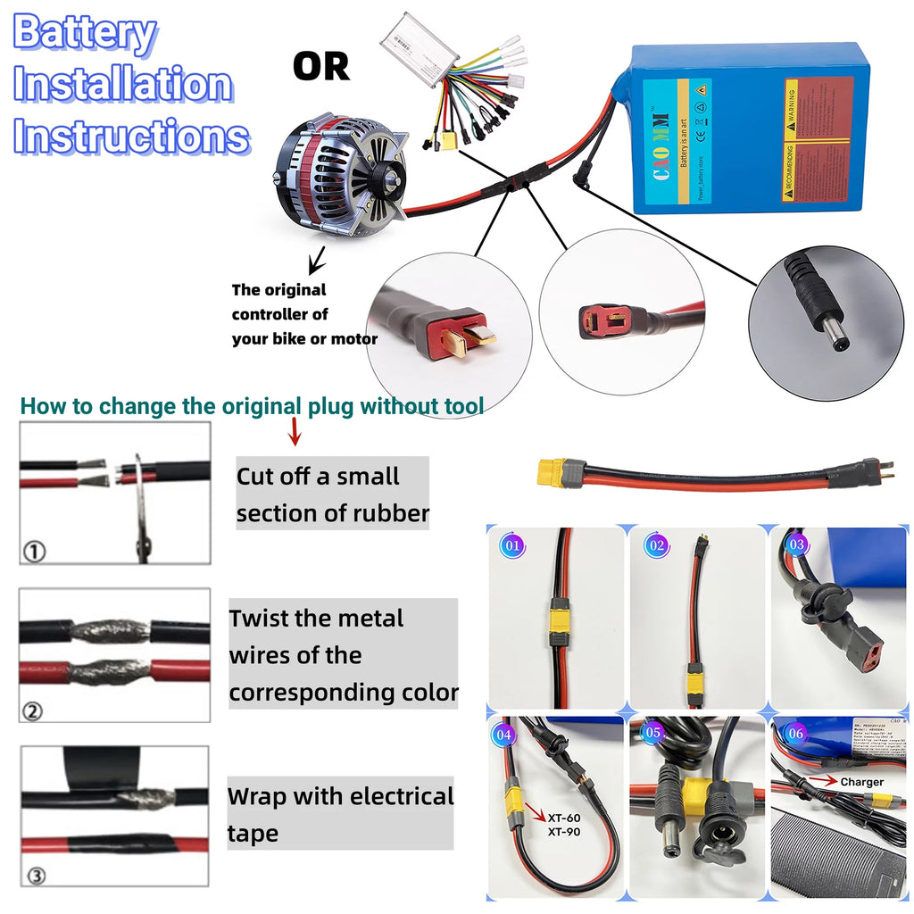 48V 20Ah Lithium Ebike Battery with Charger D831