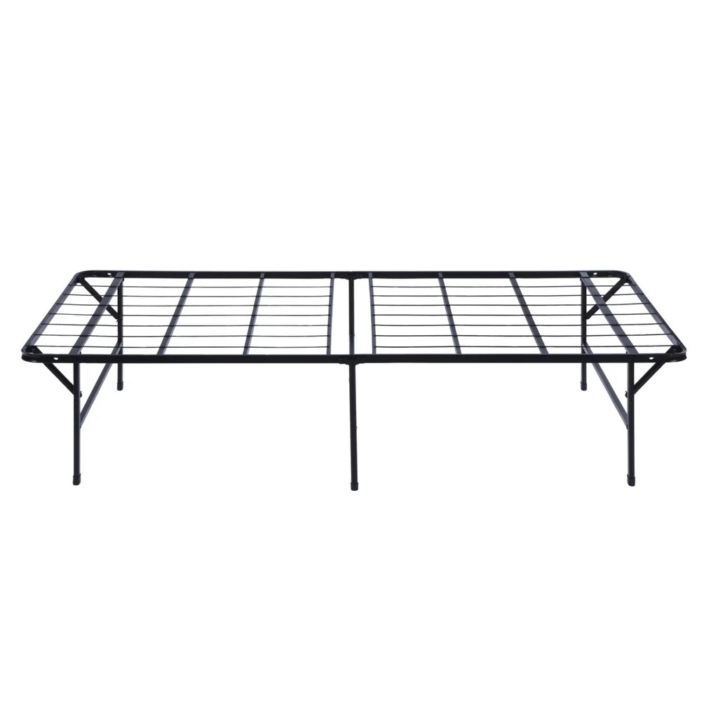 Full Size Low Profile Foldable Metal Bed Frame Black T170847