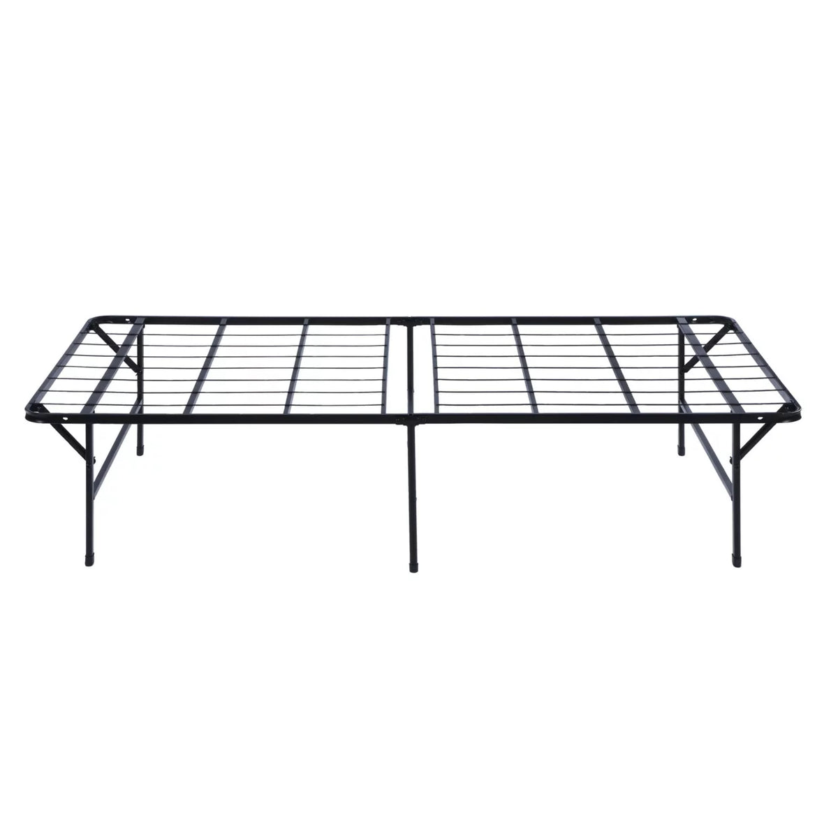 Full Size Low Profile Foldable Metal Bed Frame Black T170847