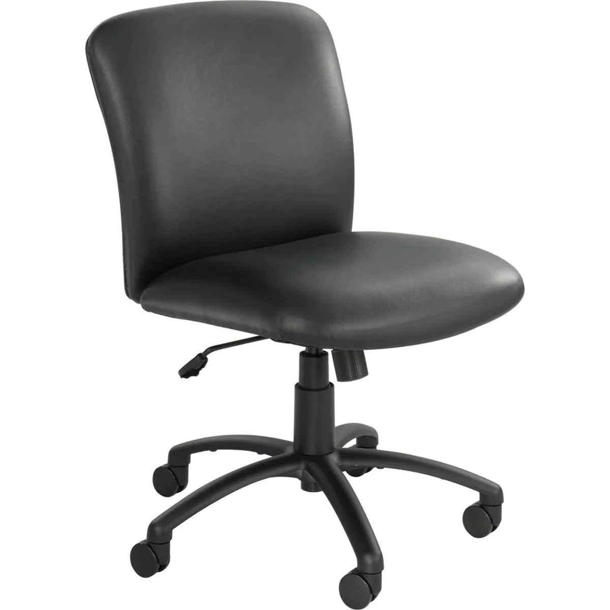 Black Vinyl Mid-Back Swivel Tilt Chair H842081