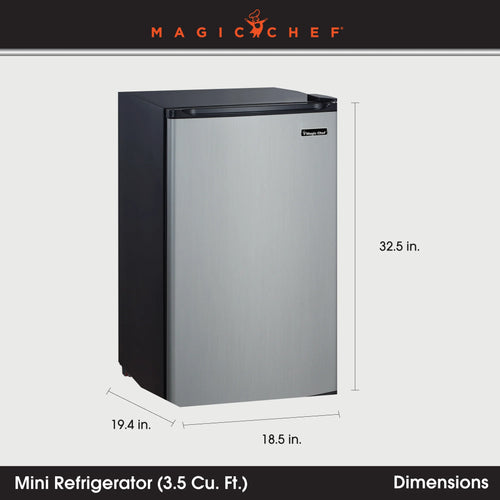 18.5 inch 3.5 Cu. ft. Compact Refrigerator Single Door V38287