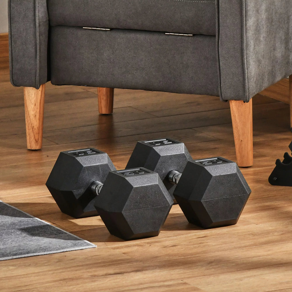 2 x 15lbs Hex Dumbbell Set of 2 Y877