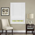 Set of 2 Cordless Vinyl 1-Inch Room Darkening Mini Blinds Pearl White 36 inch x 64 inch U58888