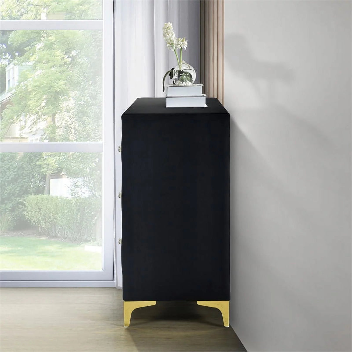 Black Velvet 6 Drawer Dresser W48377