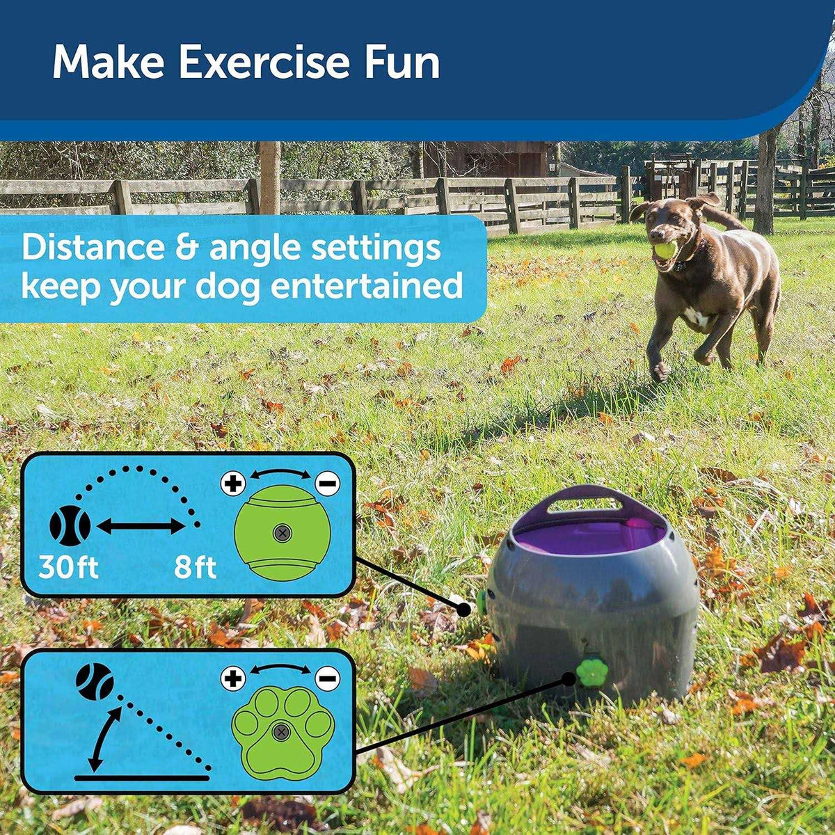 Automatic Ball Launcher Dog Toy T78324