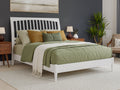 Queen Solid Wood Sleigh Platform Bed Z11903