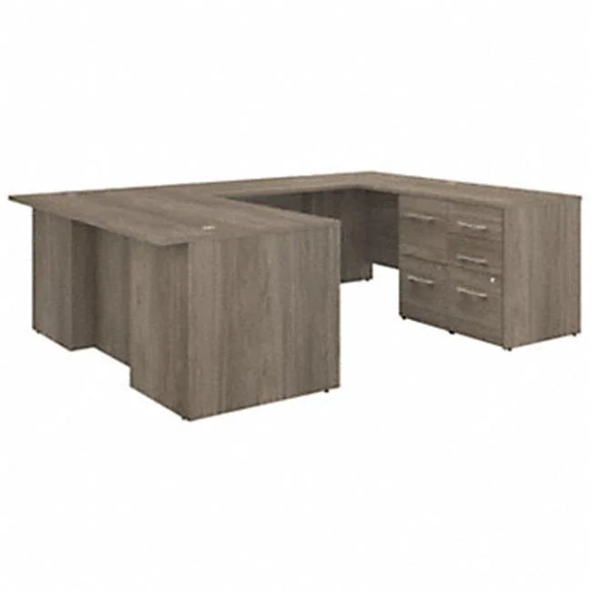 72 in. U Shaped Executive Desk with Drawers Y448151