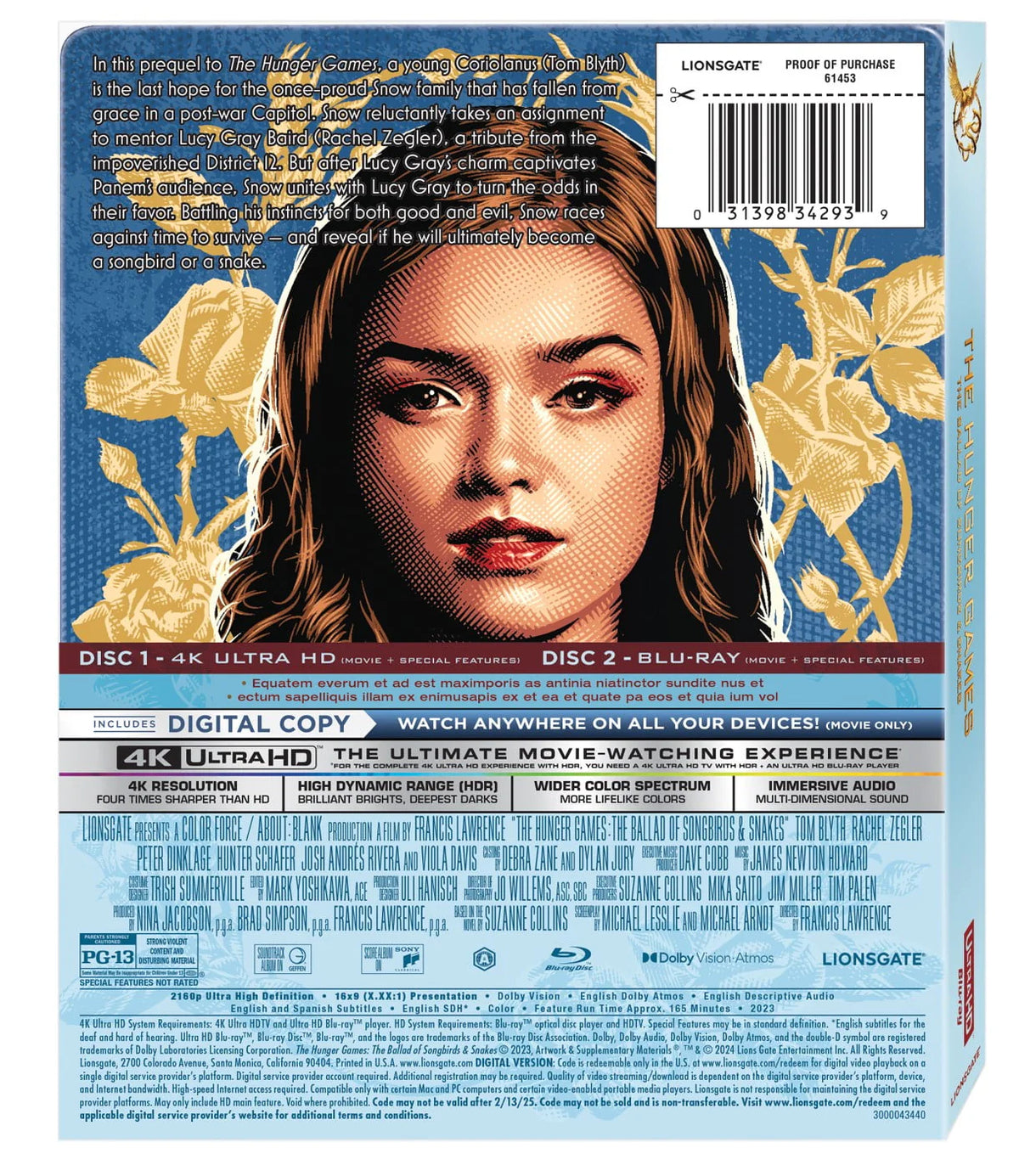 4K Ultra HD + Blu-Ray + Digital Copy Steelbook T29274