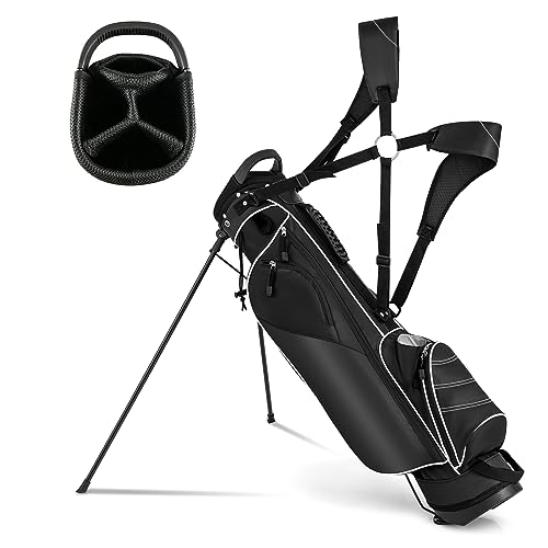 Golf Stand Bag with 4 Way Dividers and 4 Pockets J315615