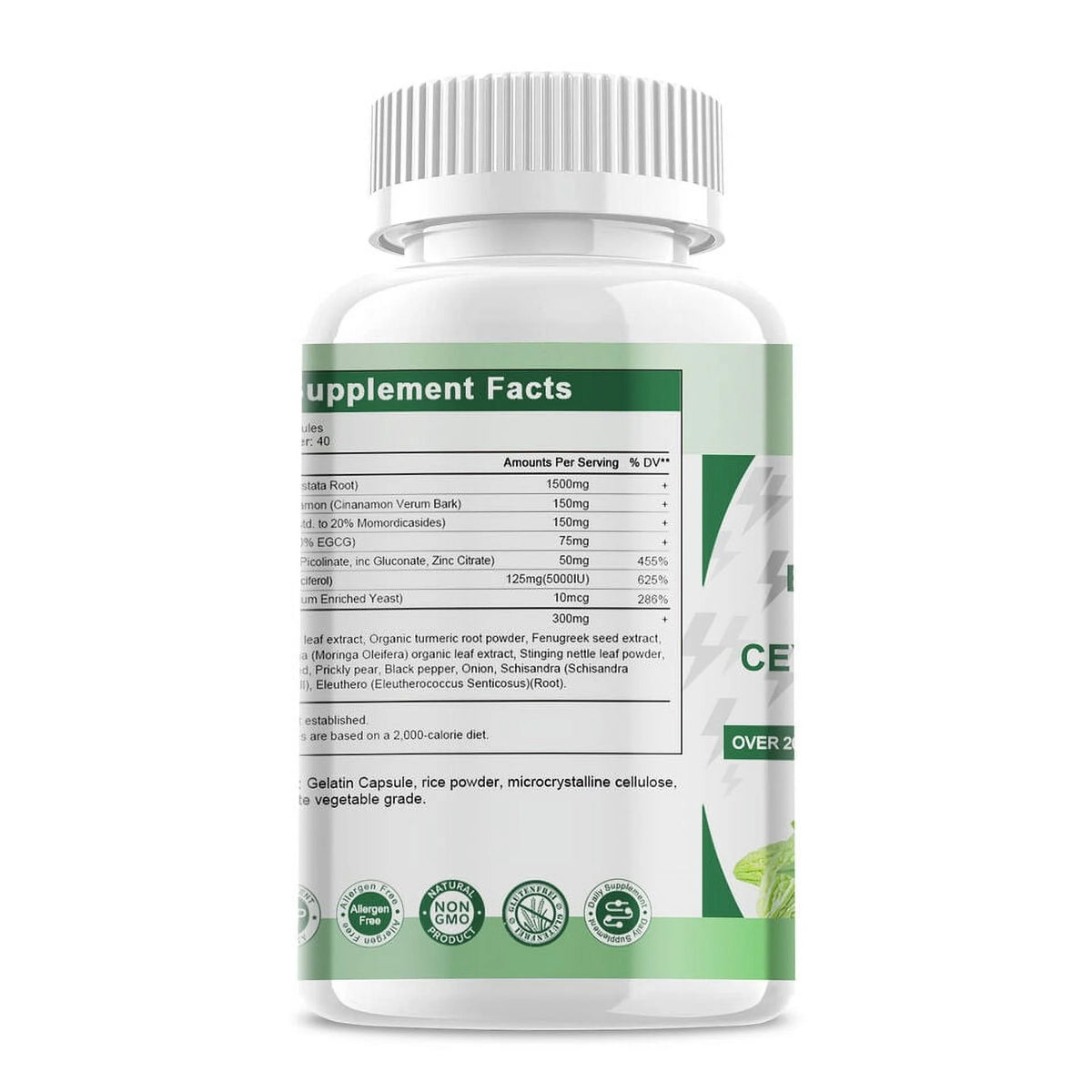 Berberine Supplement 1500mg 120 Capsule A902877