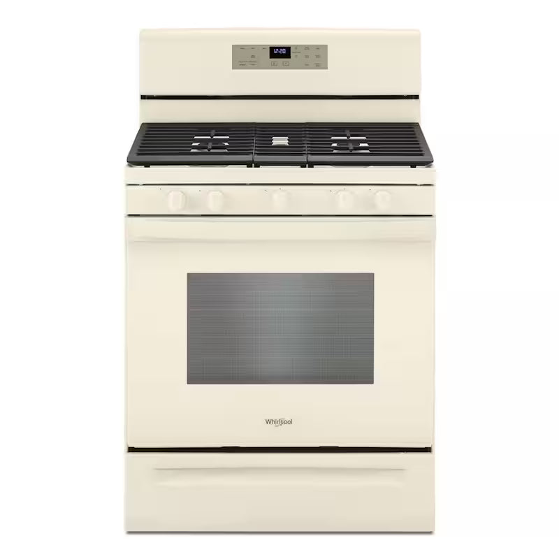 Gas Range with Self Cleaning and Center Oval Burner in Biscuit T835