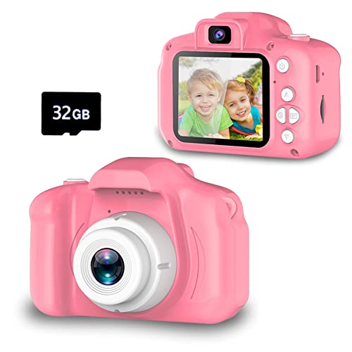 Kids Selfie Camera with 32GB SD Card C396
