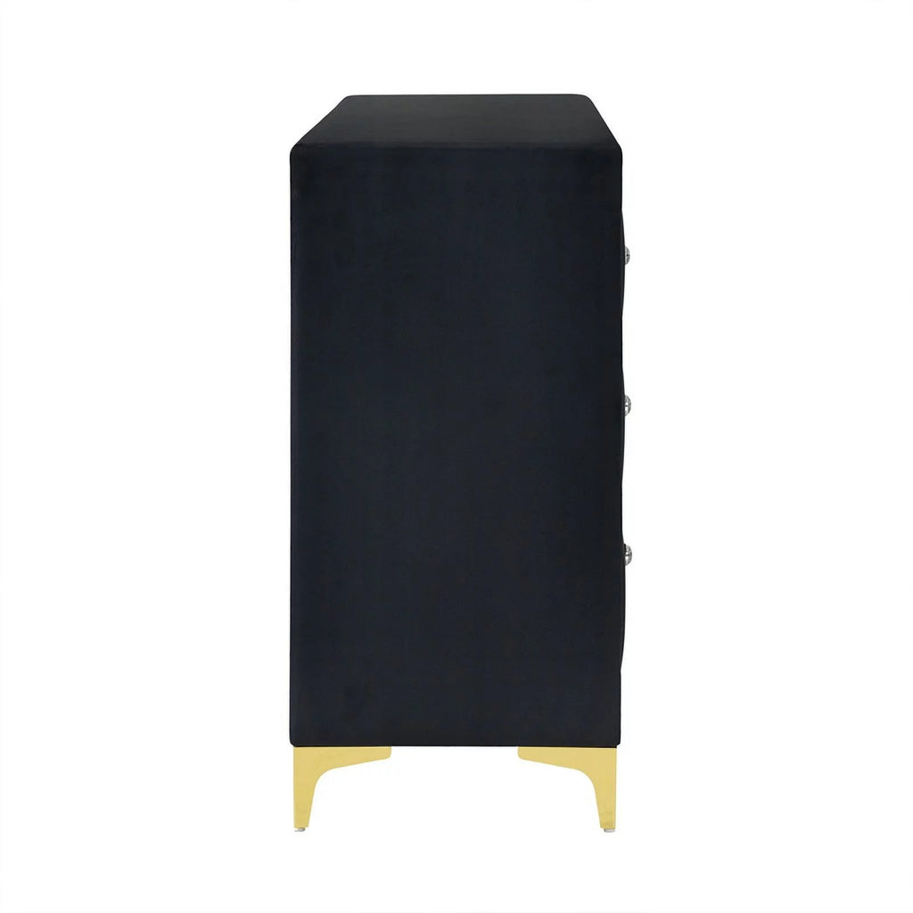 Black Velvet 6 Drawer Dresser W48377
