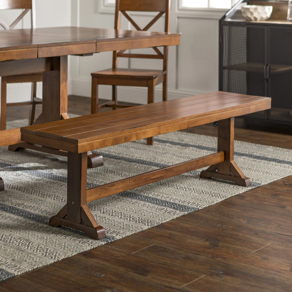 60" Traditional Wood Dining Bench P3457