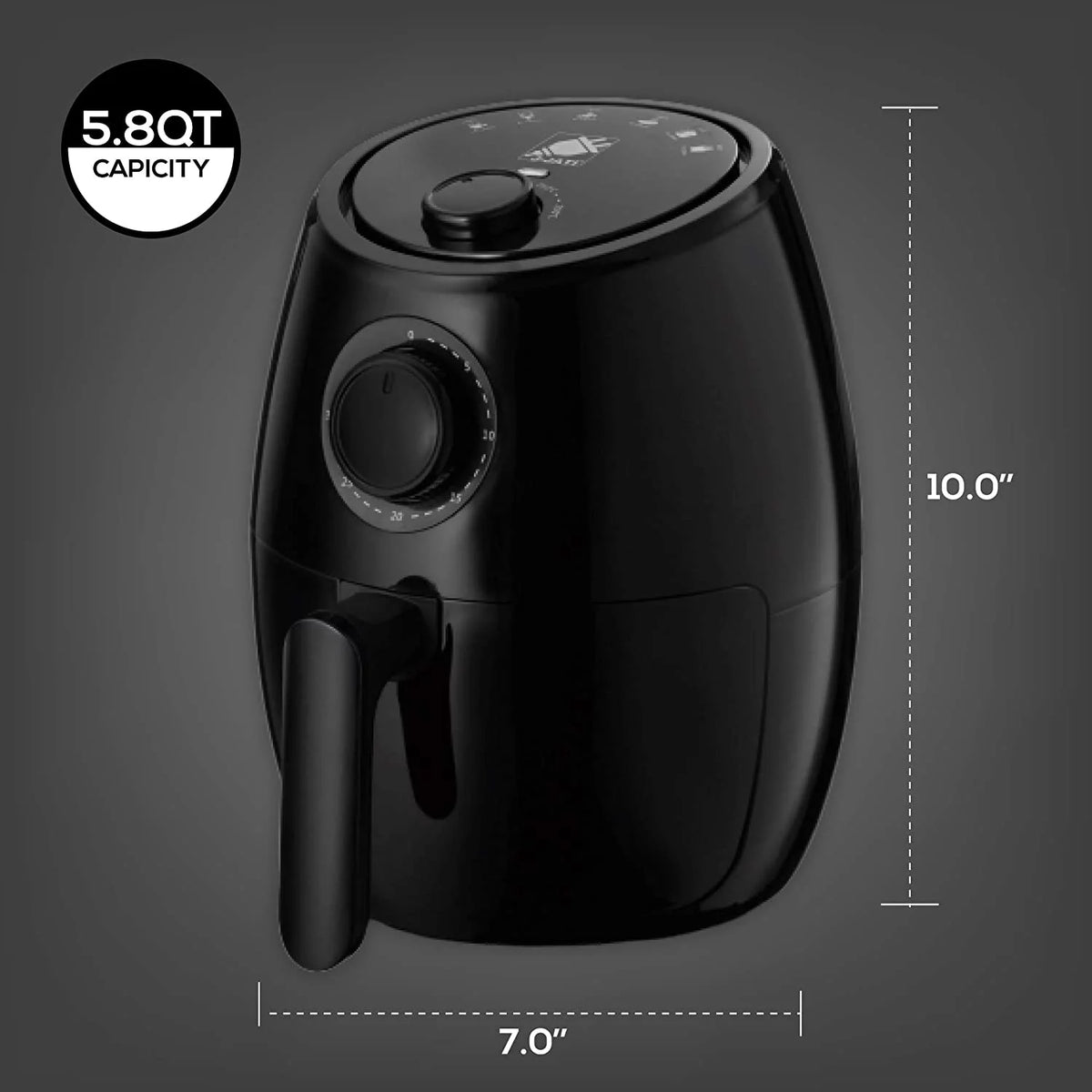 Red 2.0L Hot Air Fryer B6084